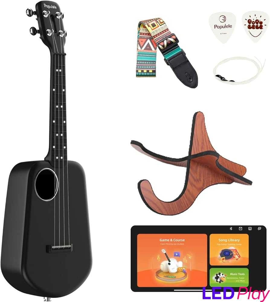 App PopuMusic sẽ giúp bạn chỉnh dây đàn Populele dễ dàng hơn.