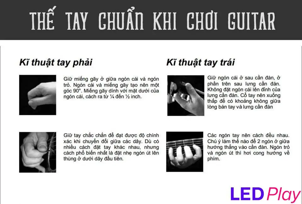 Thế tay chuẩn để chơi Poputar thành công